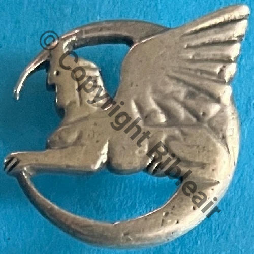 543   1952-55 BR.45 ou C.543 1eDRILLE EOM.87 BLIDA  Fab LOC Dos irreg 2Anneaux ARGENT 2 poincons Src.mesnil01 856Eur11.25 